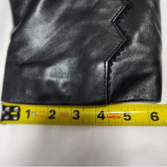 Alaska vintage Button-down Leather Jacket Size Small black - Picture 11 of 11